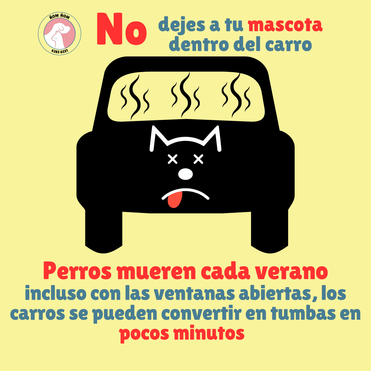 Prevención del Maltrato Animal: Como NO Dejes a tu Mascota dentro del Carro - NomNomCR.com