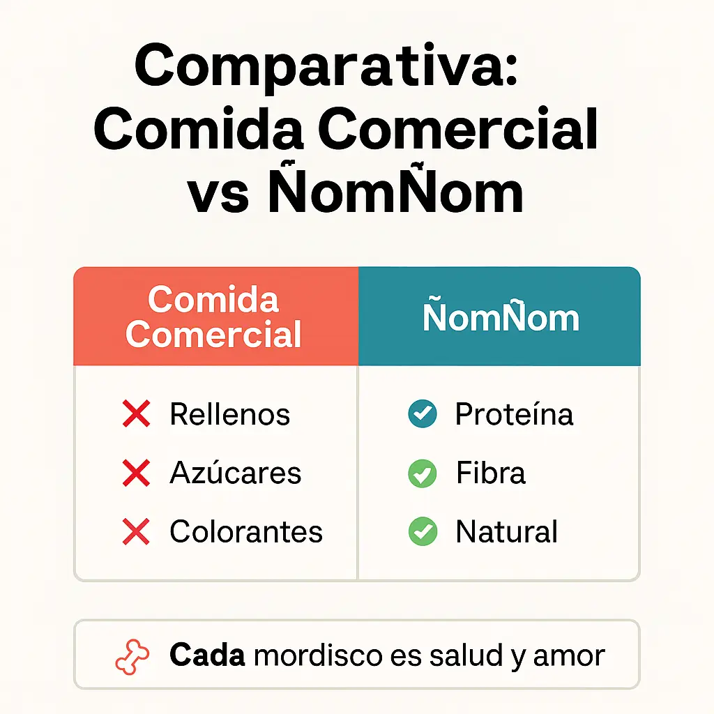 Comparativa: Comida Comercial vs ÑomÑom Costa Rica