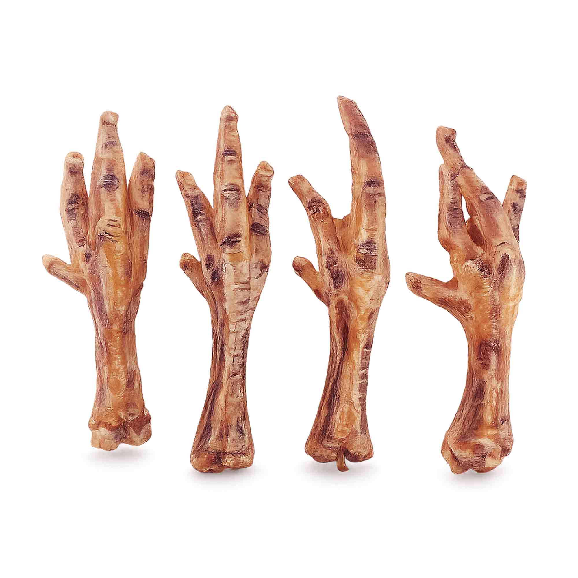 Patas de pollo deshidratadas naturales para perros snack BARF Costa Rica