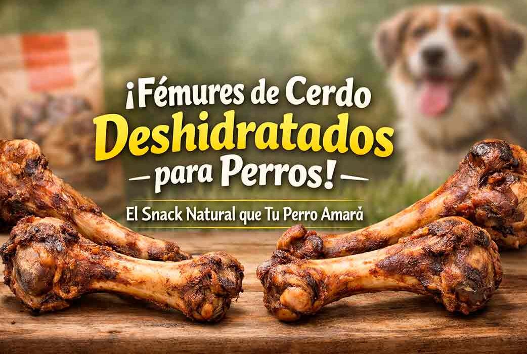 Fémures de cerdo deshidratados para perros: qué son, beneficios y cómo usarlos