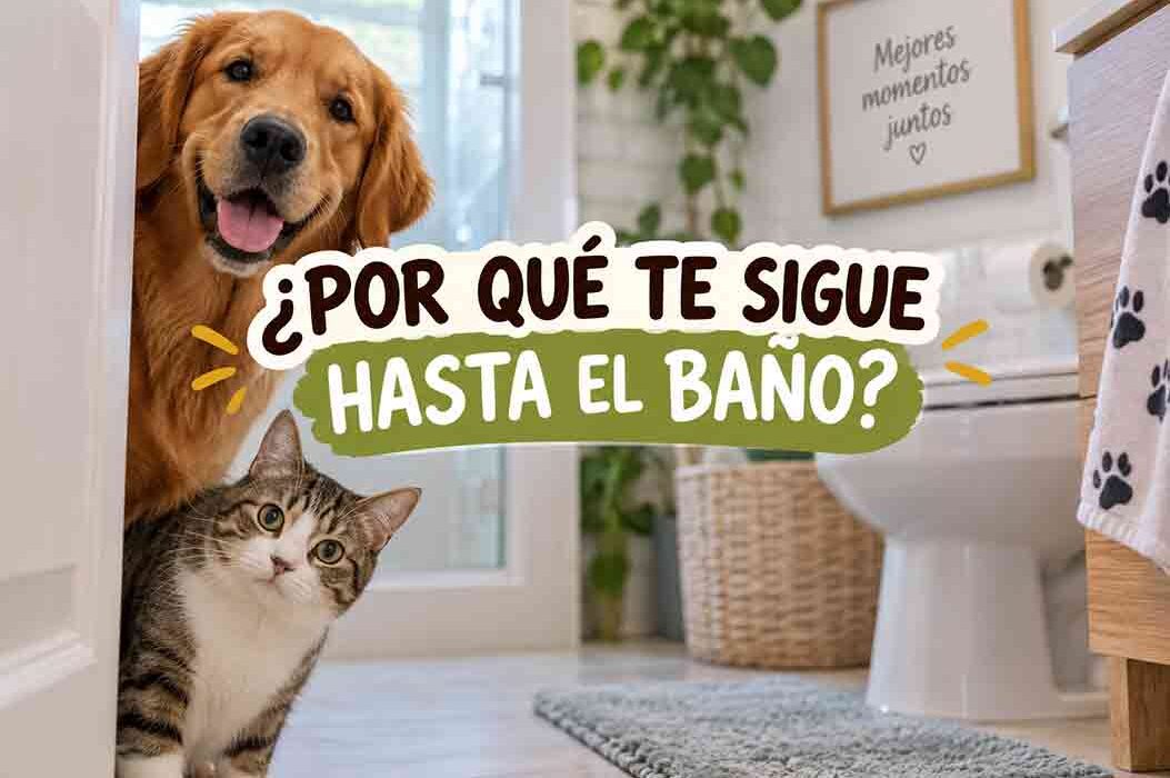 ¿Por qué tu perro o gato te sigue hasta el baño?